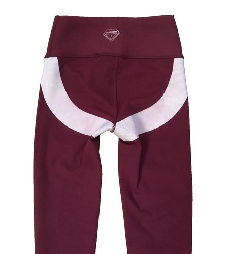 JUST'LOVE Fleece Leggings Push Up Bauchkontrolle High Waist Burgundy S - Bild 4 von 12