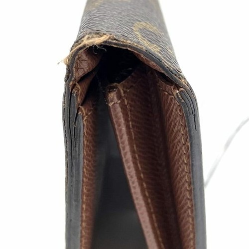 Louis Vuitton Monograma Cartera Braza M66540 Cartera Larga Doble Pliegue Uni Usado - Imagen 7 de 9