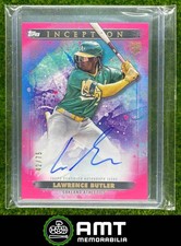 2024 Topps Inception Lawrence Butler Rookies Emerging Auto Aqua 42/75 Athletics
