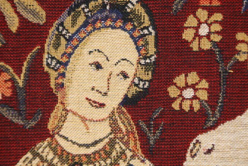 Sight Lady und Einhorn europäischer Gobelin Überwurf Kissen Kissenbezug 16x16 Zoll - Bild 13 von 13