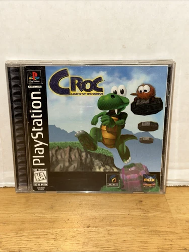 Croc Legend of the Gobbos PS1 PlayStation 1 Complete CIB (Black Label)