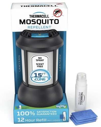 Thermacell Patio Shield 15 Foot Zone Mosquito Repellant Lantern New