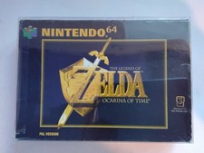 the legend of zelda ocarina of time n64 game boxed