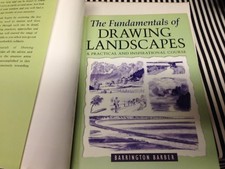 THE FUNDAMENTALS OF DRAWING LANDSCAPES By Barrington Barber - Hardcover **Mint**
