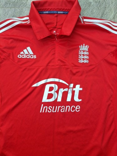 England Cricket Red White Ball Kit Adidas Extra Large Xl Brit Insurance - Picture 2 of 3