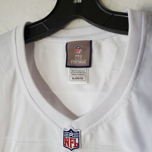 Dallas Cowboys Jersey Womens XL Blank Jersey White Vintage Pro Line NWT  - Picture 6 of 10