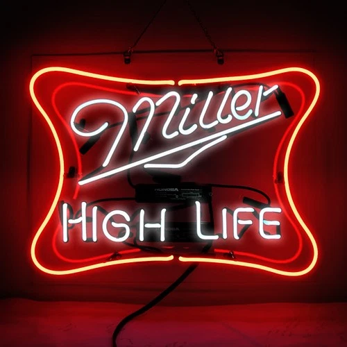 Miller High Life ネオン看板 ビールバケツ型 約30cm Miller High Life ネオン看板 ビールバケツ型 約30cm Miller High Life