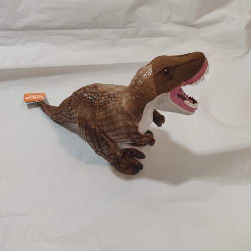 Wild Republic Tyrannosaurus Rex Plush T-Rex Dinosaur Vinyl Rubber Mouth 18" long - Picture 4 of 7