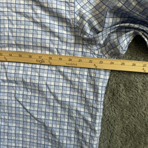 Coogi Luxe Mens Long Sleeve Plaid Flip Cuff Button Up Shirt  Size XL Runs Small - Picture 10 of 11