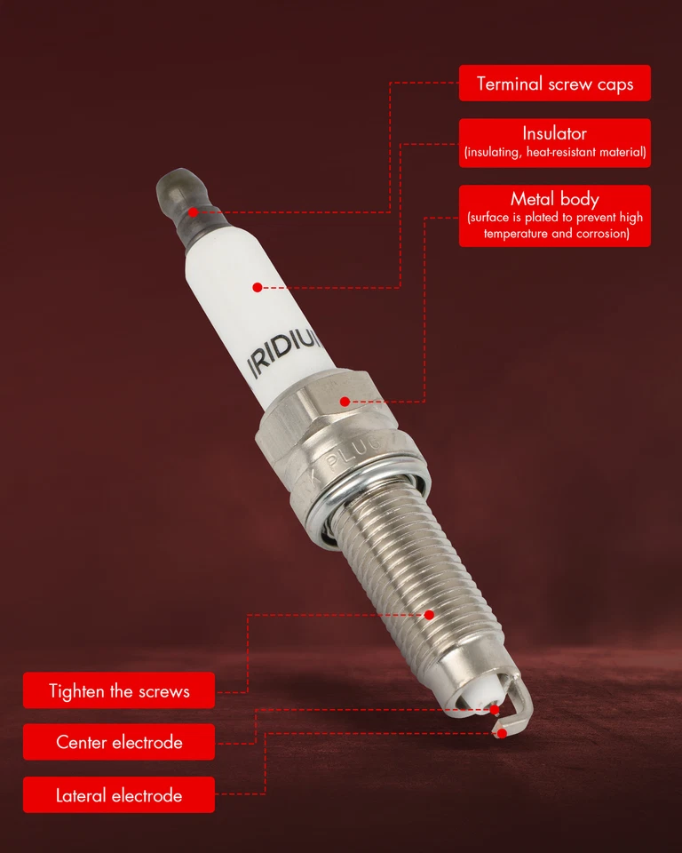 Pack 12 bujías de iridio para Audi A8 Quattro 2012-2016 6,3 L W12 94290 Foto 3 de 4