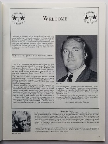 Cracker Jack Old Timers Baseball Classic 1983 Program Second Annual - Picture 3 of 7
