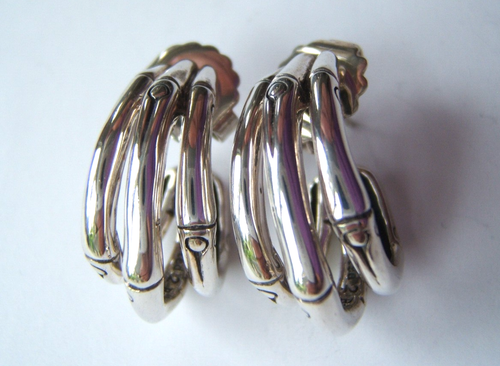 Sterling Silber John Hardy Ohrringe This Planted 2 Bambus s