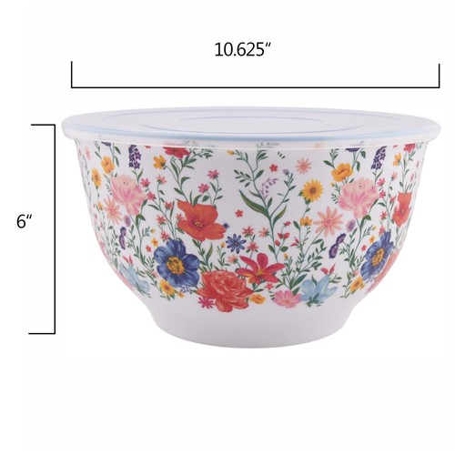 The Pioneer Woman Brilliant Blooms 10-Piece Melamine Bowl Set Dishwasher Safe - Picture 5 of 19
