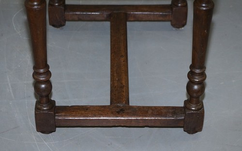 18TH CENTURY DUTCH OAK OCCASIONAL SIDE TABLE WITH SINGLE DRAWER LOVELY TIMBER - Picture 7 of 12
