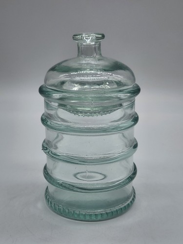 Spanien. La Mediterranea. Kunstglas mit Deckel. Hergestellt recyceltes Glas 5 Zoll - Bild 4 von 11