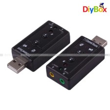 Mini USB 2.0 3D Virtual 480Mbps External 7.1 Channel Audio Sound Card Adapter