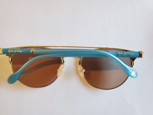 Lilly Pulitzer Aviators Gold Metal Mirrored Sunglasses Kerri - NWOT - $243 - Picture 3 of 5