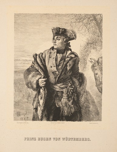 Kretzschmar (*1806) after Menzel (*1815), portrait Prince Eugene Friedrich Heinrich