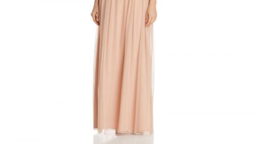 Adrianna Papell Women's Long Maxi Dress Size 6 Lined Solid Sleeveless Lace A665 - Picture 4 of 8