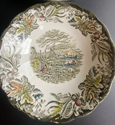 4 Ridgway Heritage “ Eartletts Scenes Of  Early Canada  6” Cereal Bowls - Picture 3 of 6