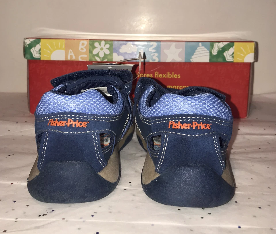 Buster Brown Toddler Boy's Fisherman Sandals Water Shoes Navy Blue Size 10M - Изображение 4 из 4