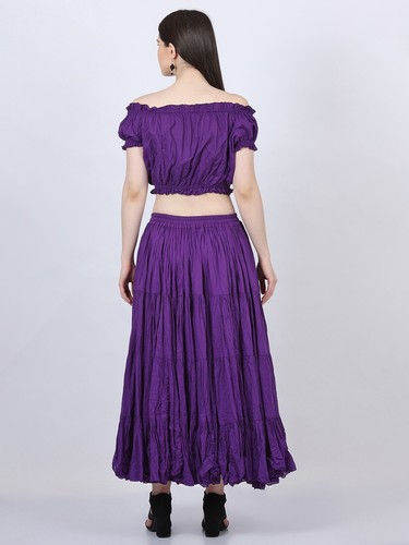 12-25 Yard Women's 4 Tiered Gypsy /Belly Dance /Ruffle/Flamenco Mix Color Skirts - Imagen 198 de 203