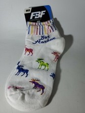 Moose Socks Size Medium 5-10 Comfy No Show/Ankle Socks 