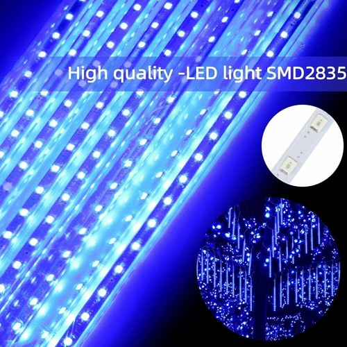 LED Meteor Shower Rain Drop String Lights Xmas Falling Star Tree Decor Outdoor - Picture 5 of 30
