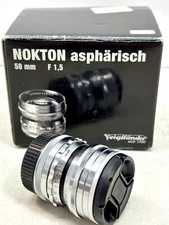 VOIGTLANDER NOKTON ASPHARISCH 50MM F1,5 LENS IOB