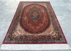 High Quality Floral Silk Rug Oriental Home Décor Luxury Bedroom Rug 178x120 cm