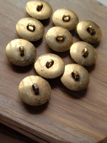 10pcs green-colored 18mm bundle of resin buttons special vintage buttons - Picture 7 of 8