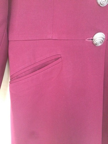 Teenflo blazer. Teenflo burgundy jacket. Red blazer. Size 1 / SIze S - Picture 7 of 12