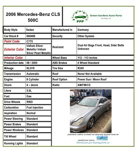 2006 MERCEDES BENZ CLS500C Washer Bottle Reservoir with Headlamp Washers OEM - Bild 12 von 12