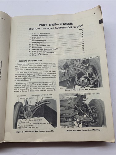 1957 PLYMOUTH PLAZA SAVOY BELVEDERE SERVICE SHOP REPAIR MANUAL - Picture 4 of 6