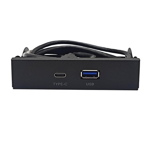 3.5in USB3.2 Gen1 Floppy Drive Front Panel 5Gbps USB C Hub Splitter Adapter - Picture 5 of 7