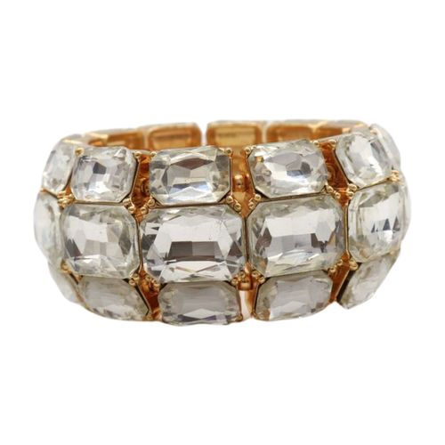 Mujeres Metal Dorado Pulsera Elástica Plata Brillante Cuentas Alto Moda Sexy - Imagen 19 de 21