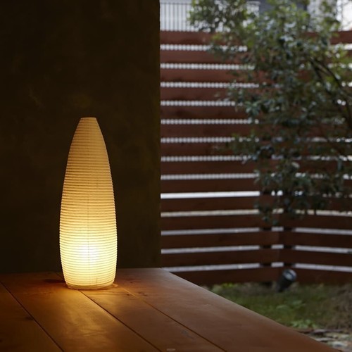 Lámpara de pie Paper Moon Shigeru Uchida pantalla Washi Akari 100V con cable Japandi - Imagen 6 de 20