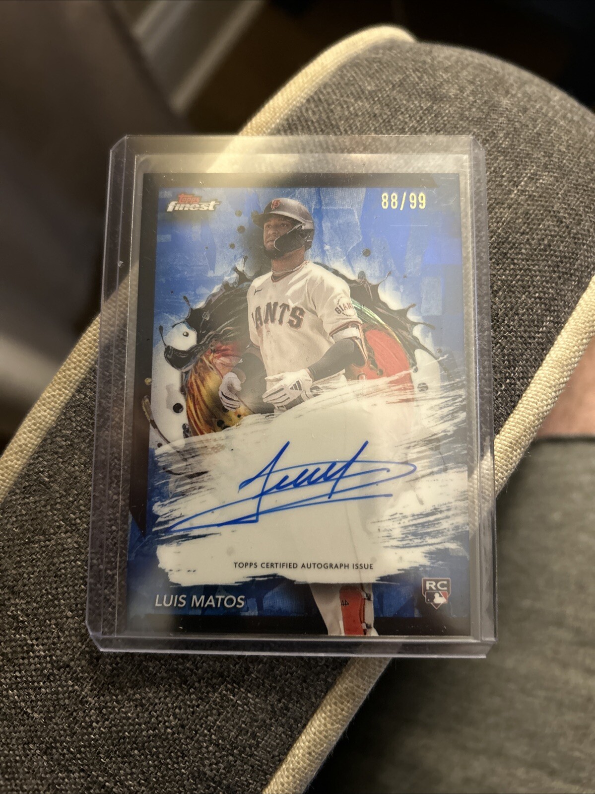 2024 Topps Finest - Finest Auto Luis Matos RC Blue #88/99 Giants