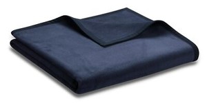 Biederlack Decke Wohndecke Unicolour 774453 150x200cm Dunkelblau Einzelstück