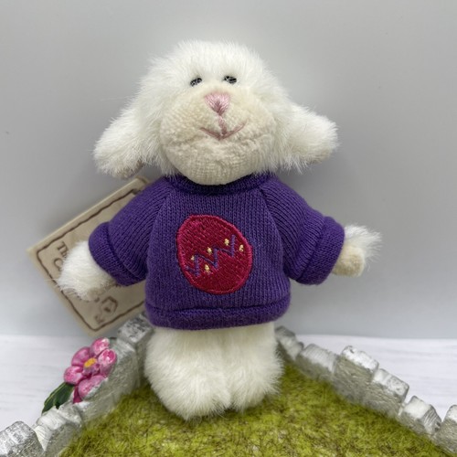 Boyds Bears Mini 4” Sheep Lamb Bah Easter Egg Spring The Head Bean Collection - Picture 1 of 9