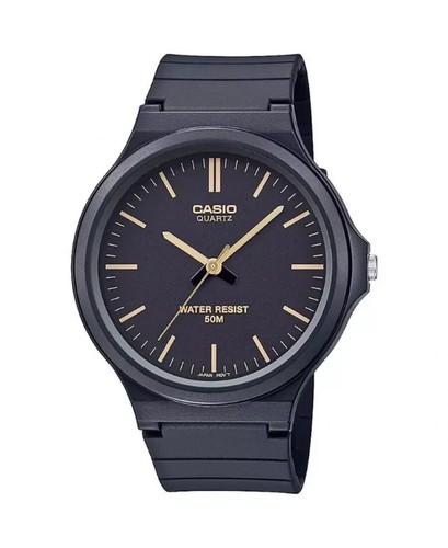 Casio MW-240-1E2VDF Men's Analog Quartz Black Dial Resin Strap Watch