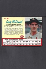 1962 POST #163 LINDY McDANIEL-7--CARDINALS--NO CREASES--EX/MT/NR/MT++