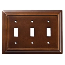 Brainerd Wood Architectural 3-Gang Standard Size Espresso Composite Wood Indoor 