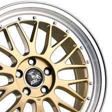 19 Zoll UA3 Felgen 5x112 Gold für Audi A4 A6 Q2 Q3 TT Coupe Cabrio S-Line RS S