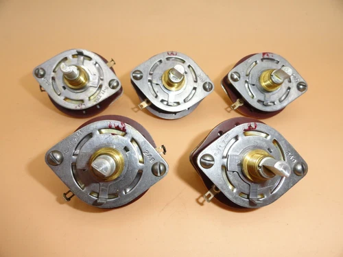 ROTARY SELECTOR SWITCH 3 POSITION w/On Off Switch NEW/NOS (LOT OF 5) 