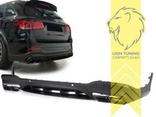 Heckansatz Heckspoiler Diffusor für Mercedes GLC X253 mit Endrohren schwarz