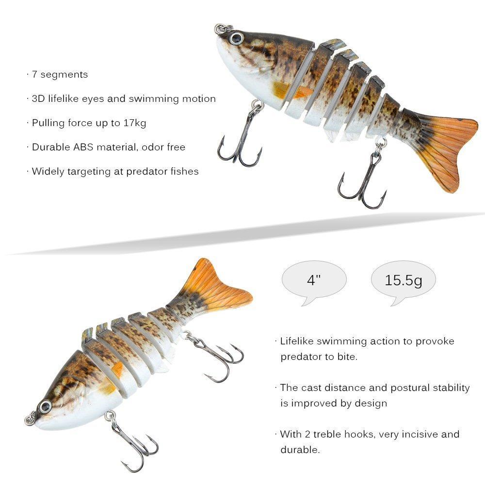 Lixada Fishing Lure 7 Segment Swimbait Lifelike Swimbait Segment Multi Jointed Artificial... 34abb4 Lixada Fishing Lure 7 Segment Swimbait Lifelike Swimbait Segment Multi Jointed Artificial... 34abb4