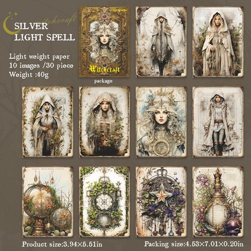 Gothic Witch Magic Scrapbook Paper Junk Journal Album Not Stickers Wall Collage - Picture 8 of 13