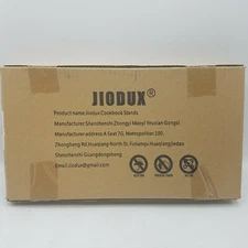 Bamboo Cookbook Holder, Jiodux Folding Book Stand Reading Frame Rest Recipe Cook