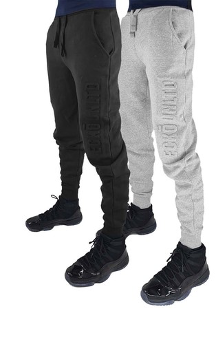 Pantalones de chándal Ecko Unltd para hombre con logotipo en relieve de diseñador - Imagen 1 de 5